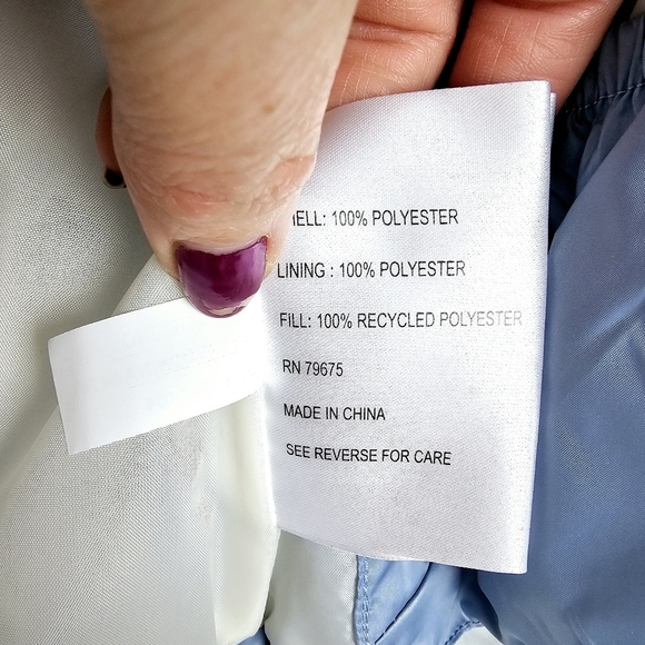 Michael Kors Chambray Blue Sherpa-Lined Puffer Coat NWT 2T - Picture 11 of 16